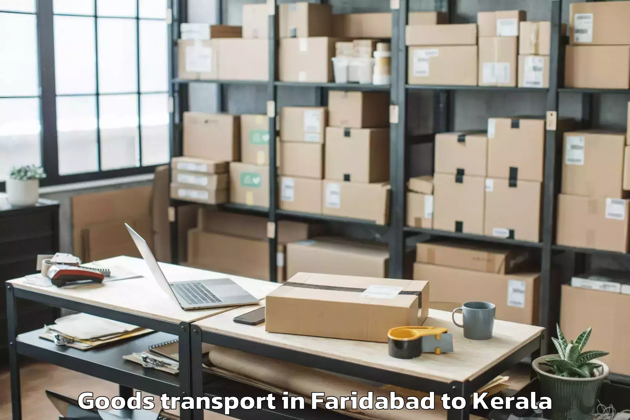 Book Faridabad to Nenmara Goods Transport Online